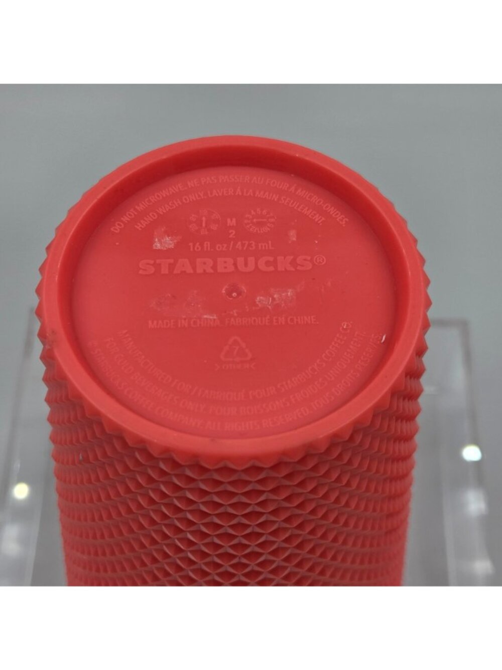 Starbucks Bling Studded Dragon Fruit Pink Grande Tumbler Cold Drinks - Picture 5 of 5